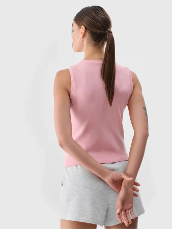 Koszulka top damski 4FWMM00TSLEF132 jasny róż