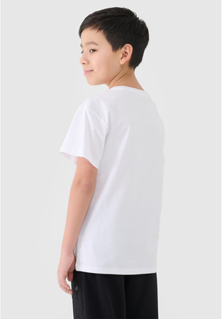 Koszulka chłopięca t-shirt 4FJWMM00TTSHM2330 biały