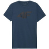 Koszulka T-shirt Męski 4F H4L22 TSM353 denim