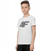 Koszulka T-shirt chłopięcy 4F HJL22 JTSM002 biały