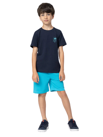 Krótkie Spodenki Chłopięce 4F JSS23TSHOM047 turkus