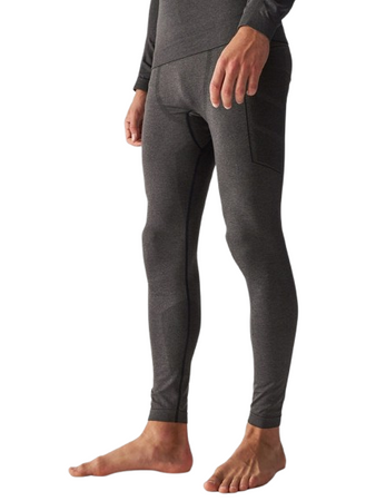 Bielizna termoaktywna bezszwowa męska 4F 4FWAW24USEAM175 czarny melanż