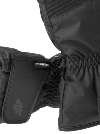 Rękawice męskie narciarskie 4F 4FWAW24AFGLM150 czarne