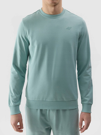 Bluza dresowa męska miętowa 4F WSS24 TSWSM1181