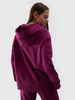 Bluza dresowa damska z kapturem fioletowa 4F WSS24 TSWSF0955