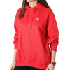 Adidas Originals bluza damska kolor czerwony z kapturem z nadrukiem IP0585
