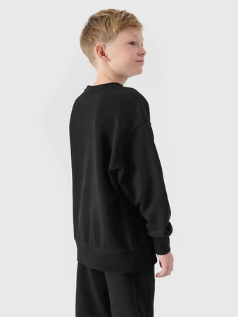 Bluza chłopięca bez kaptura 4FJWSS25TSWSM1713 czarna