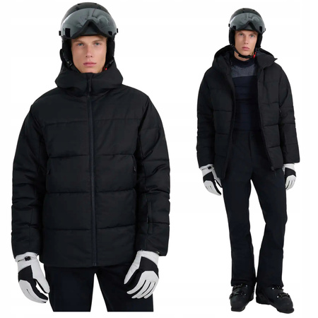 Kurtka narciarska codzienna męska 4FWAW25TTJAM0788 czarna