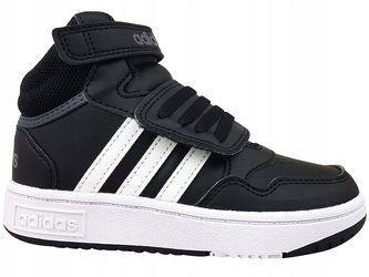 Buty dziecięce adidas wysokie GW0408 HOOPS MID 3.0 AC I