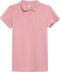 Koszulka Damska Polo 4F SS23TTSHF585 jasno różowa