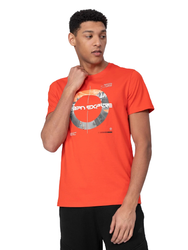Koszulka T-shirt Męski 4F H4L22 TSM014 pomarańczowa