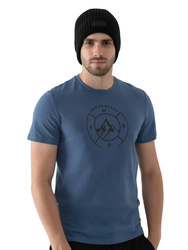 T-SHIRT koszulka męska 4F H4Z21 TSM030 niebieska