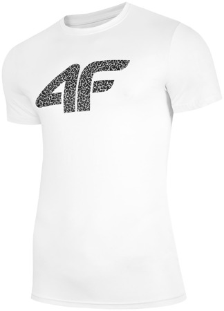 4F T-SHIRT MĘSKI H4L19-TSM020 BIAŁY