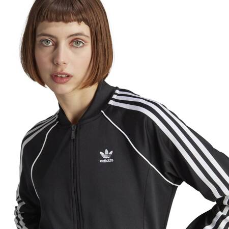 Bluza damska bez kaptura na zamek adidas IK4034 czarna 