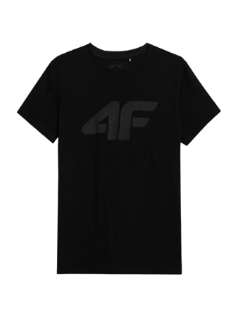 Koszulka T-shirt Męski 4F 4FSS23 TTSHM537 głęboka czerń